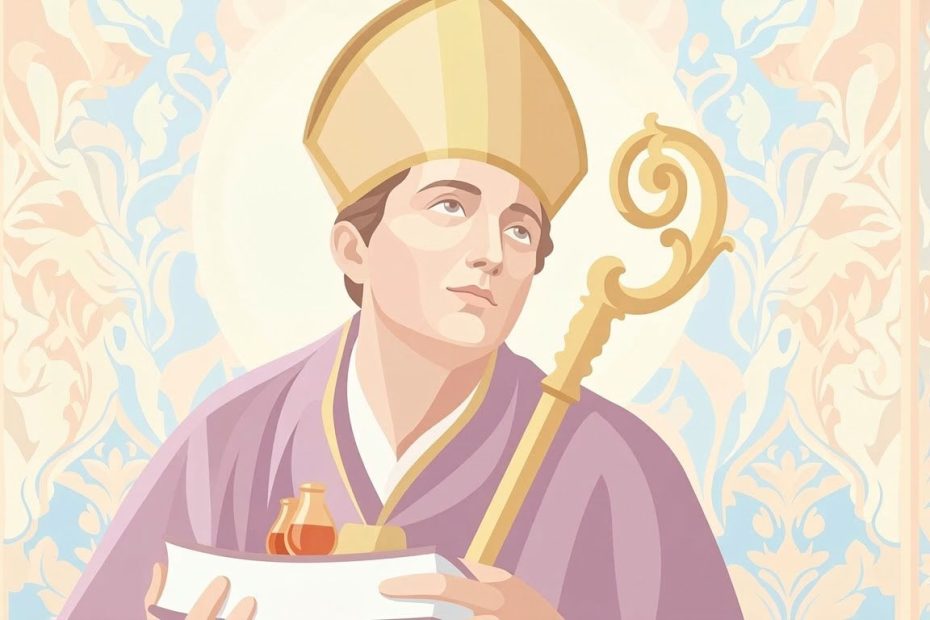 Heiliger Januar - Illustration prière catholique